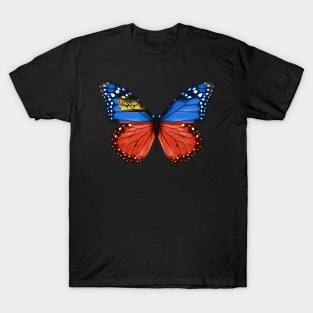Liechtensteiner Flag  Butterfly - Gift for Liechtensteiner From Liechtenstein T-Shirt